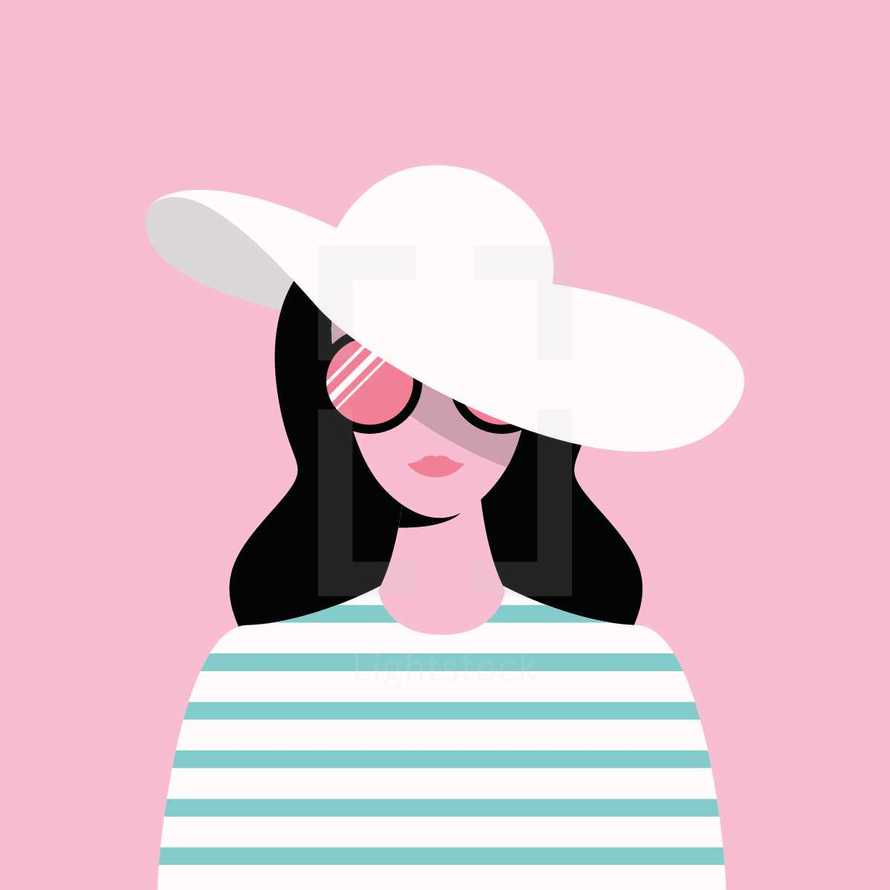 woman in a hat 