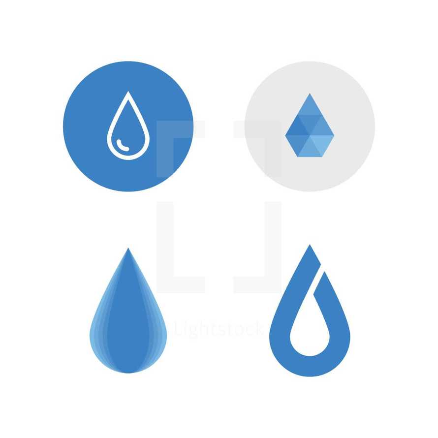 water icons. 