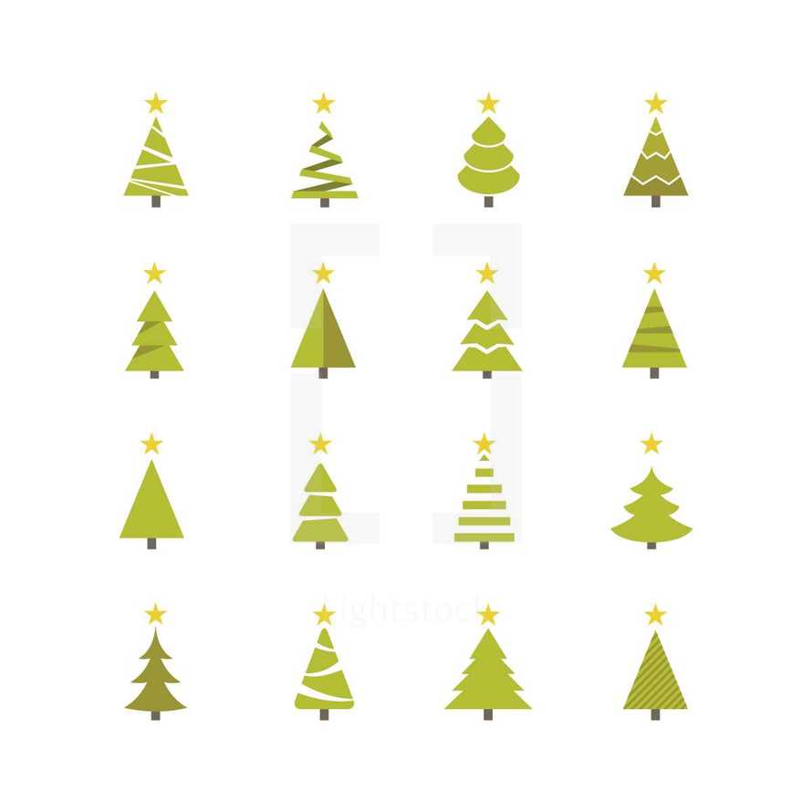 Christmas tree icons