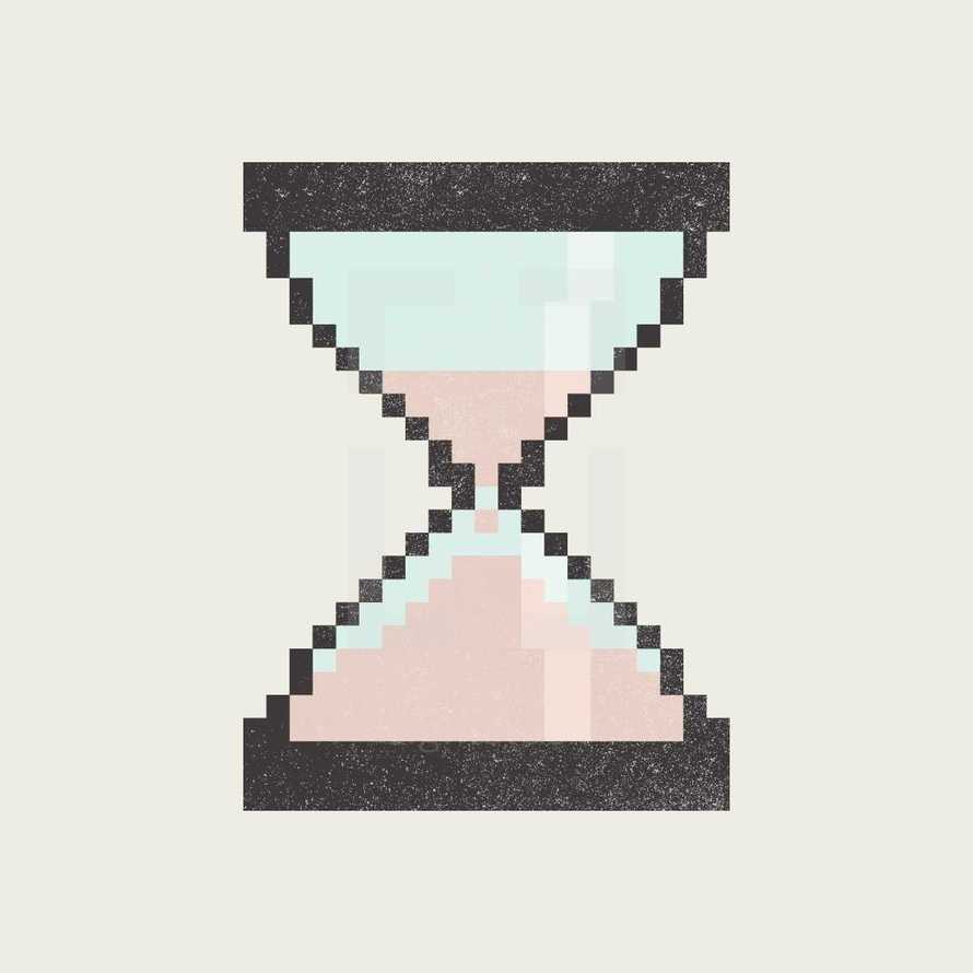 pixel hourglass