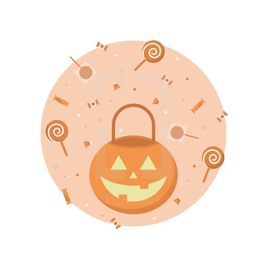 Halloween candy icon 
