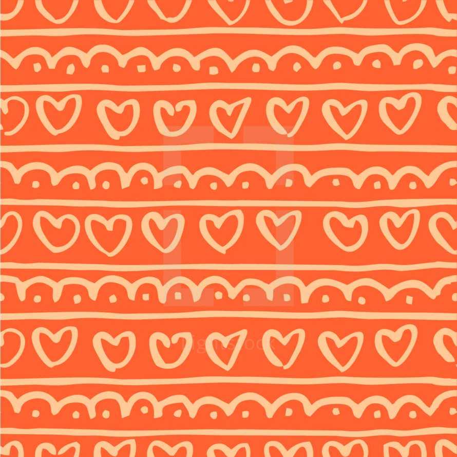 orange pattern background 