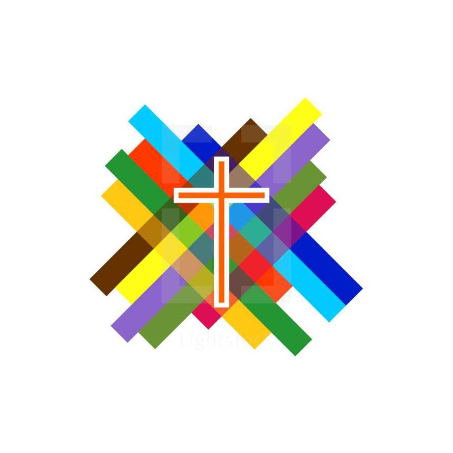 colorful cross