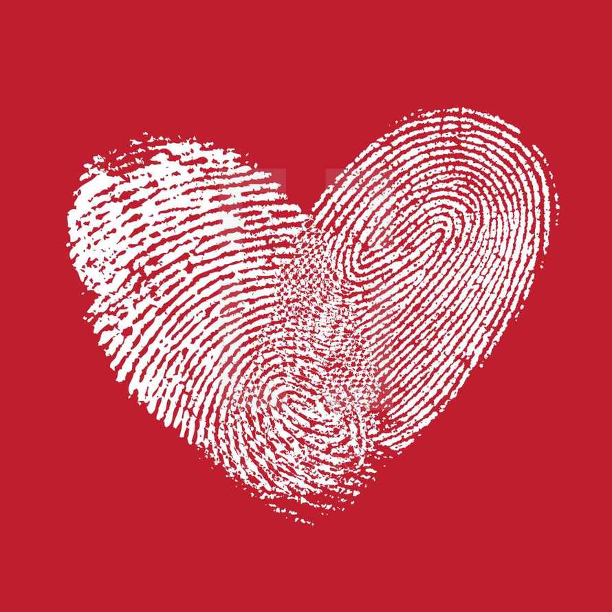 fingerprint heart 