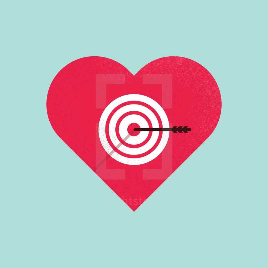 bullseye on a heart 