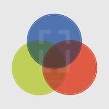 trinity diagram colored circles 
