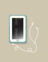 iPod and earbuds 