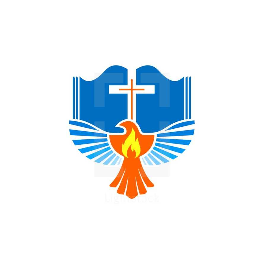 dove and Bible logo