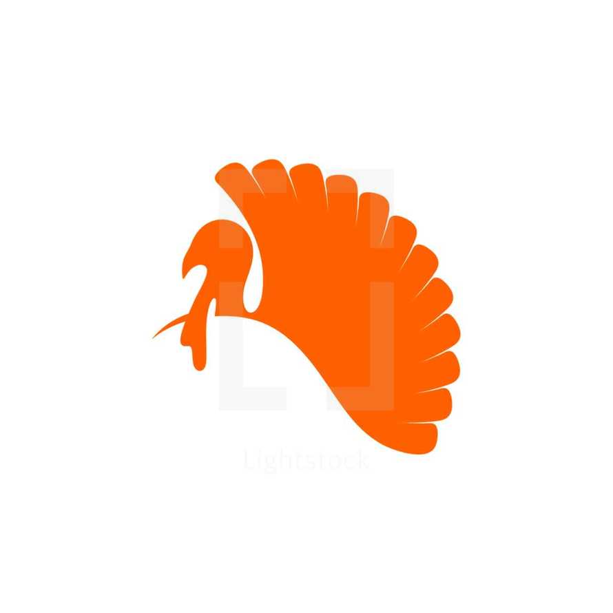 orange turkey icon