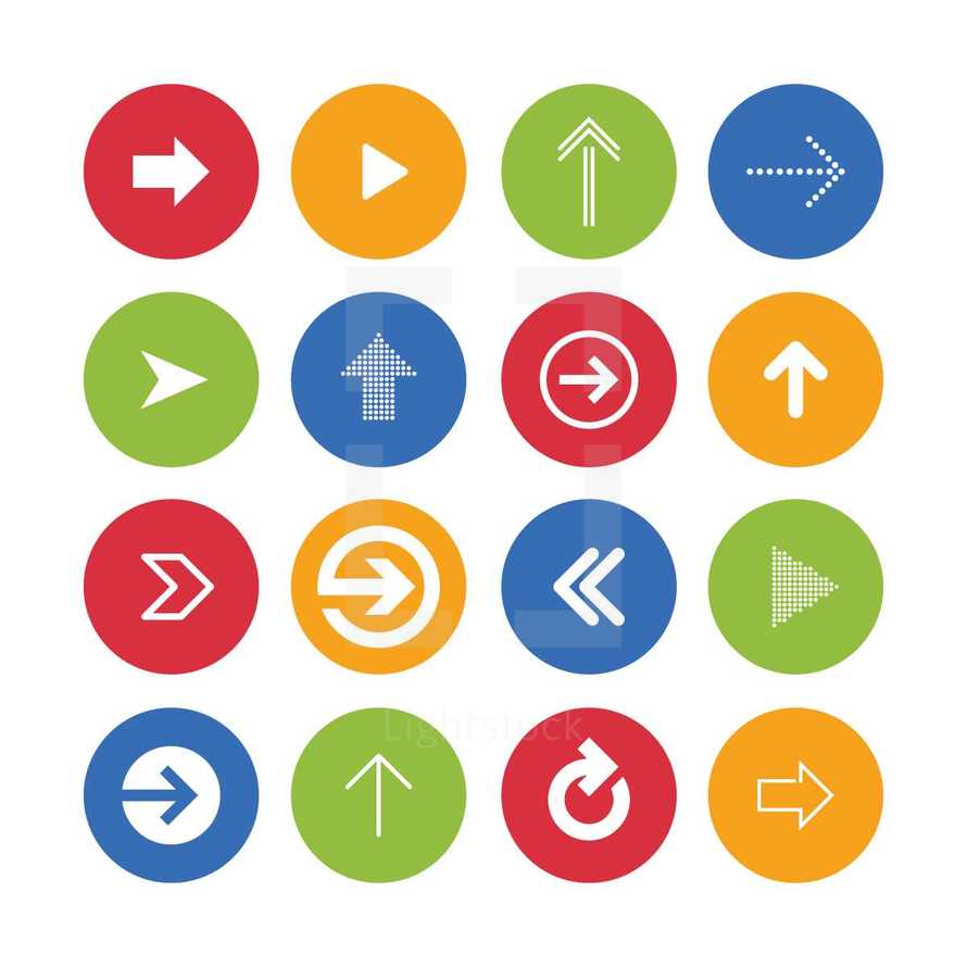 Vector pack of arrow icons. 