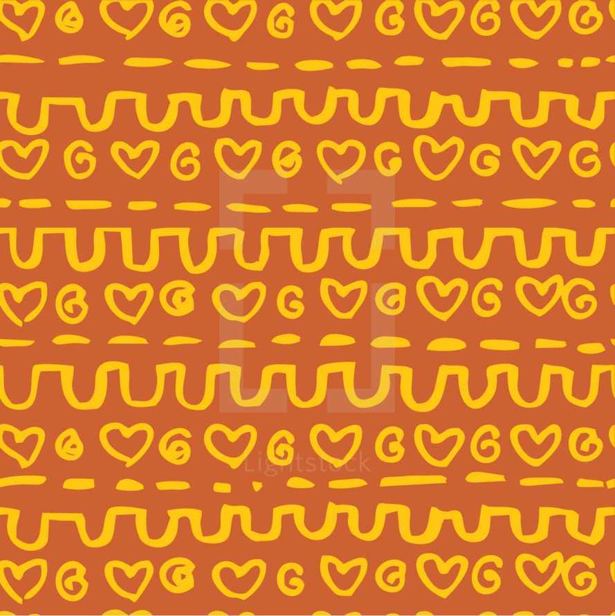 orange and yellow pattern background 