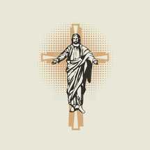 Jesus on the cross icon