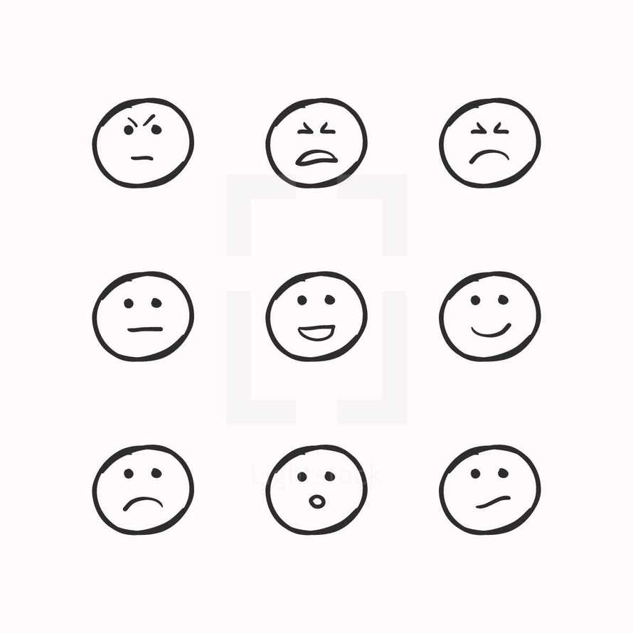 hand drawn emojis