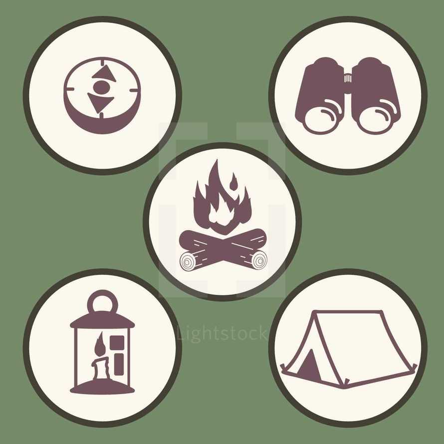camping icons