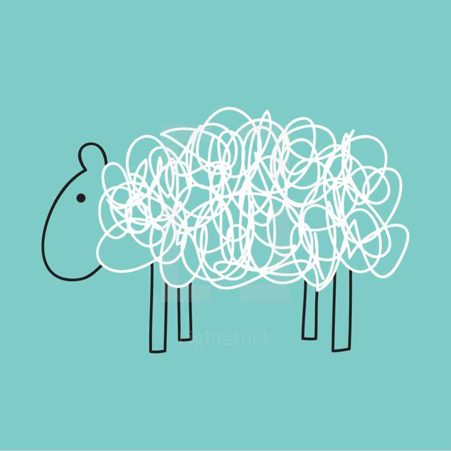 scribble sheep 