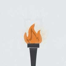 olympic torch illustration.