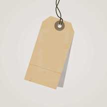 vector illustration of a blank tag.