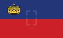 Flag of Liechtenstein 
