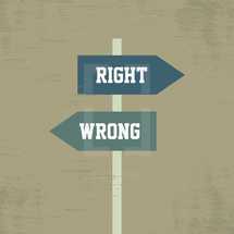 right and wrong sign 