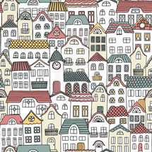 houses pattern background 