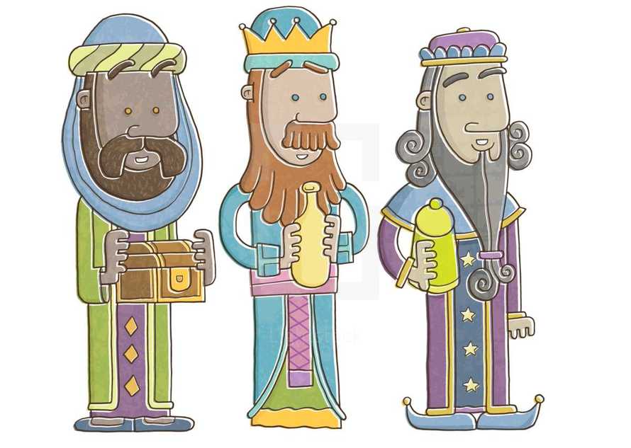 nativity wise men cartoons 