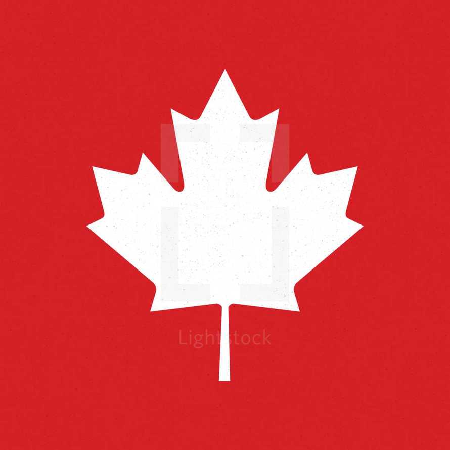 maple leaf Canadian flag 