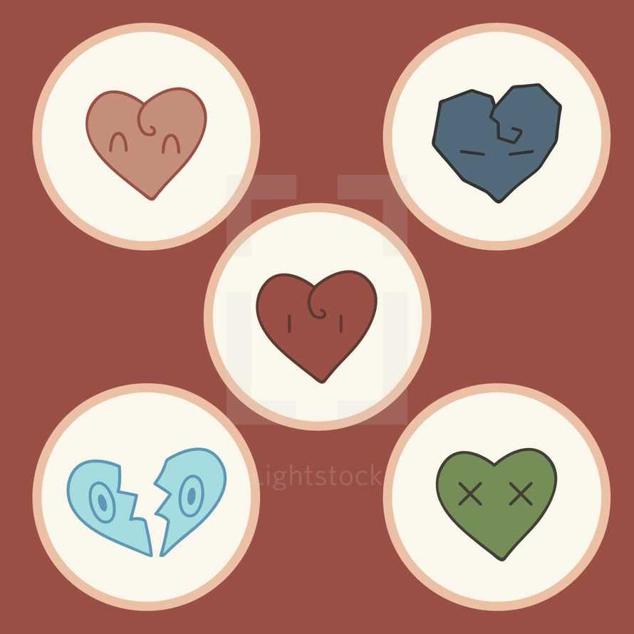emoji hearts 