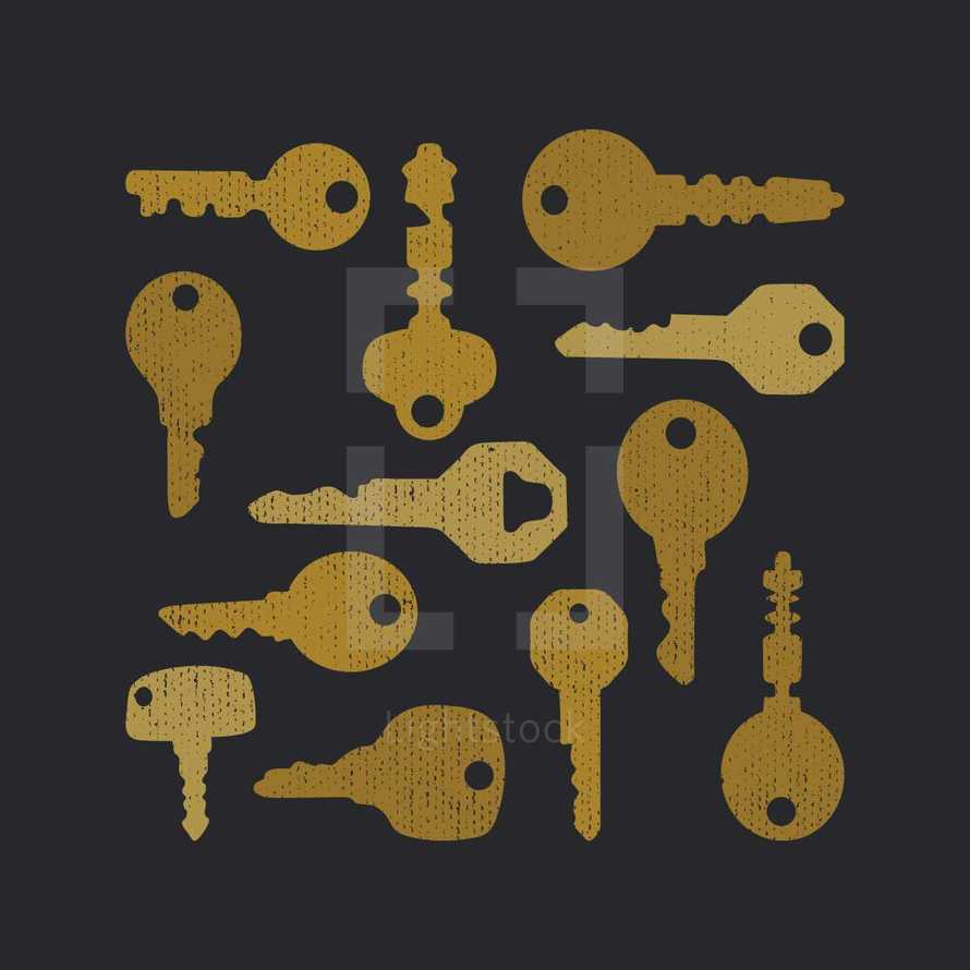 textured keys 