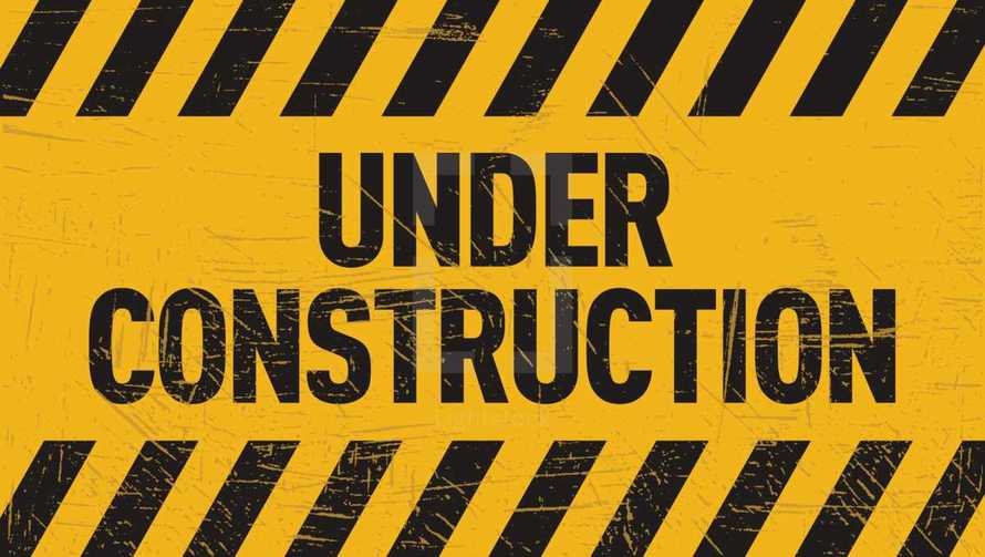 under construction sign 