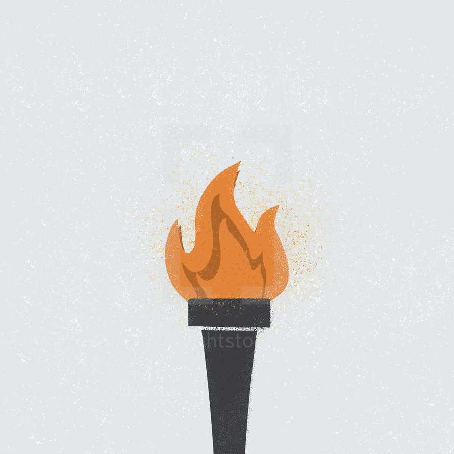 olympic torch illustration.