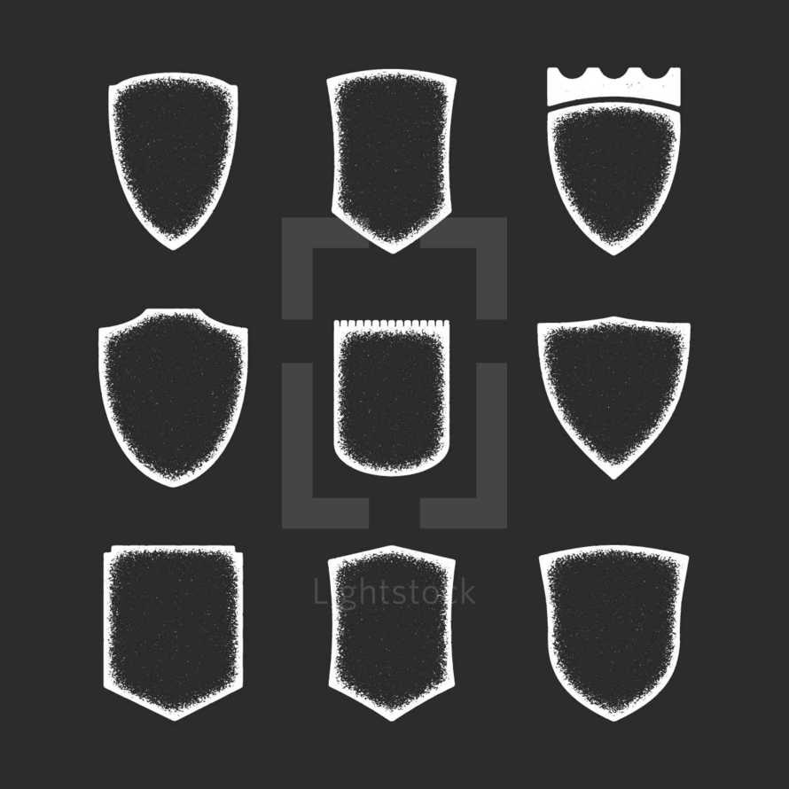 Shields Grunge Outlines