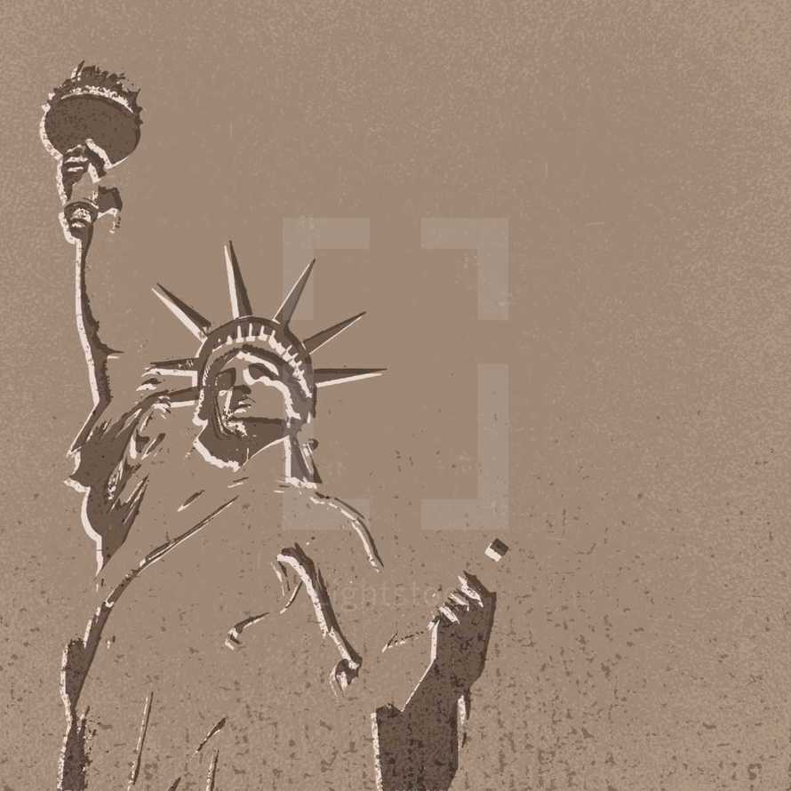 Statue of Liberty, freedom, patriotic, America