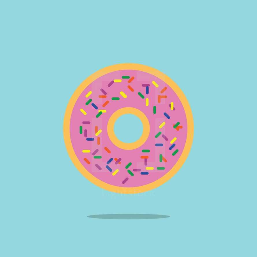 donut with sprinkles 
