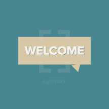 welcome badge vector title.