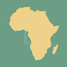 Africa map illustration.
