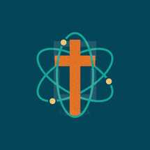 Science and Religion concept.