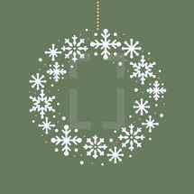 snowflake wreath 