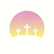 three crosses Easter icon