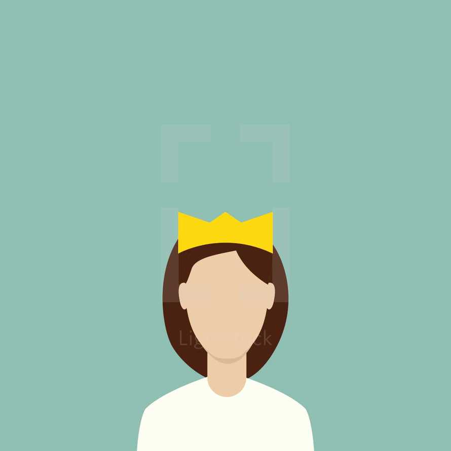 queen illustration concept.