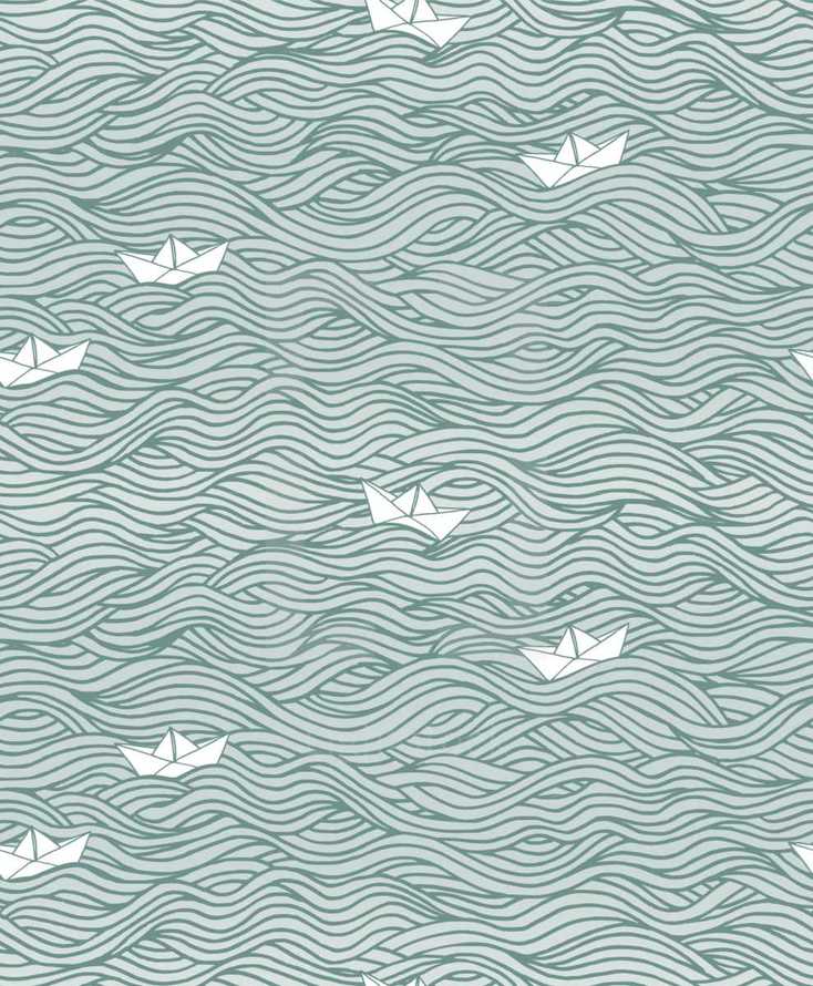 waves and paper boats 