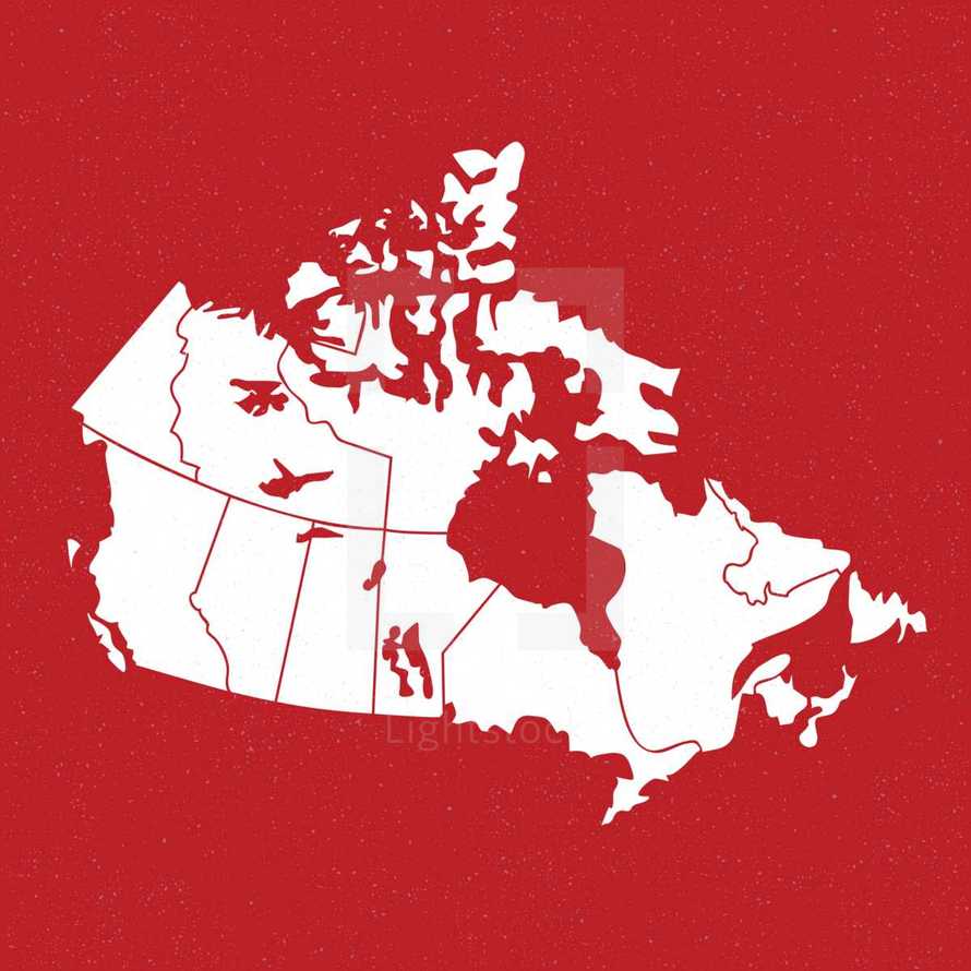 Canada vector map