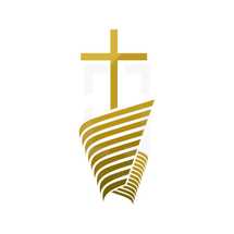 gold cross logo