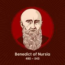 Benedict of Nursia (480-543) is a Christian saint venerated in the Catholic Church, the Eastern Orthodox Church. Benedict's main achievement, his "Rule of Saint Benedict", contains a set of rules for his monks to follow.