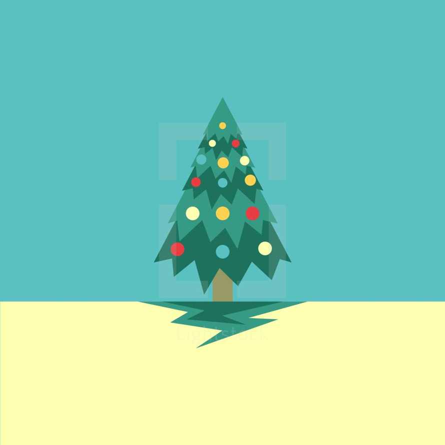 Christmas tree vector 