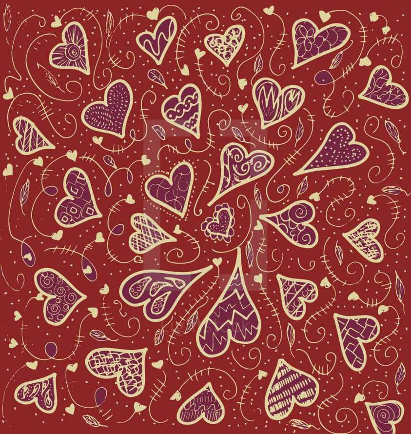 heart pattern background 