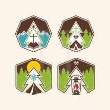camp icons 