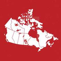 Canada vector map