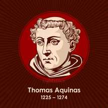 Thomas Aquinas (1225-1274) was an Italian Dominican friar, philosopher, Catholic priest, and Doctor of the Church. An immensely influential philosopher, theologian, and jurist in the tradition of scholasticism.