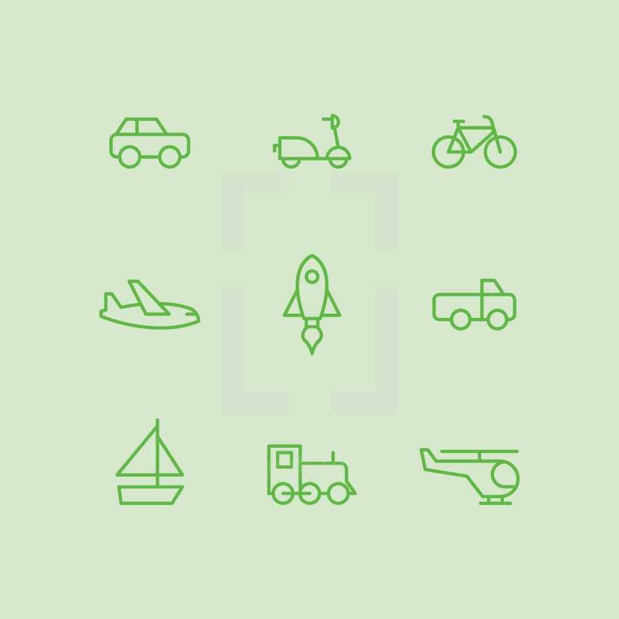 transportation icons 