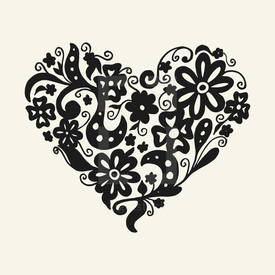 floral heart 